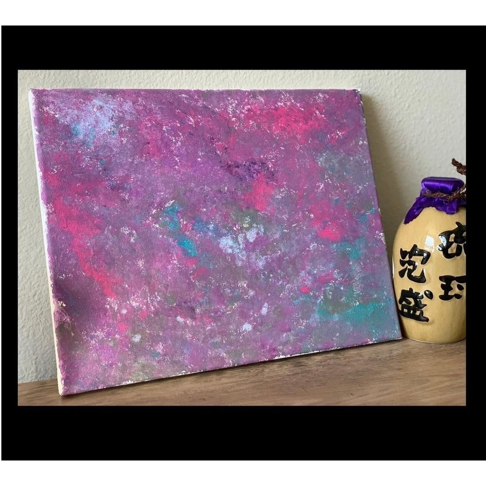 Original Abstract Painting 11x14 Canvas Art "Blurred Memories"